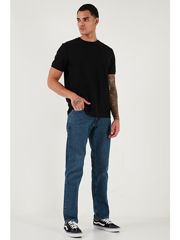 Buratti Pamuklu Comfort Fit Normal Bel Boru Paça Jeans 4400C17TEXAS