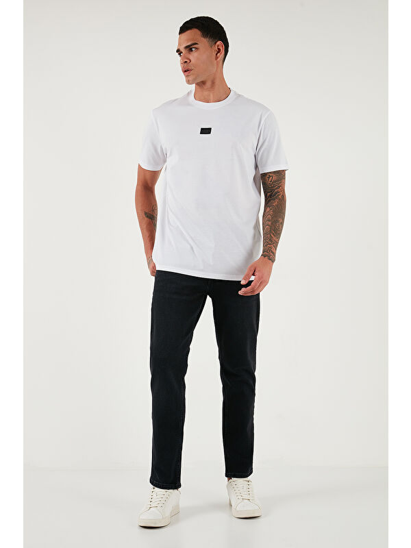 Buratti Streç Pamuklu Comfort Fit Yüksek Bel Boru Paça Jeans 4412C14TEXAS