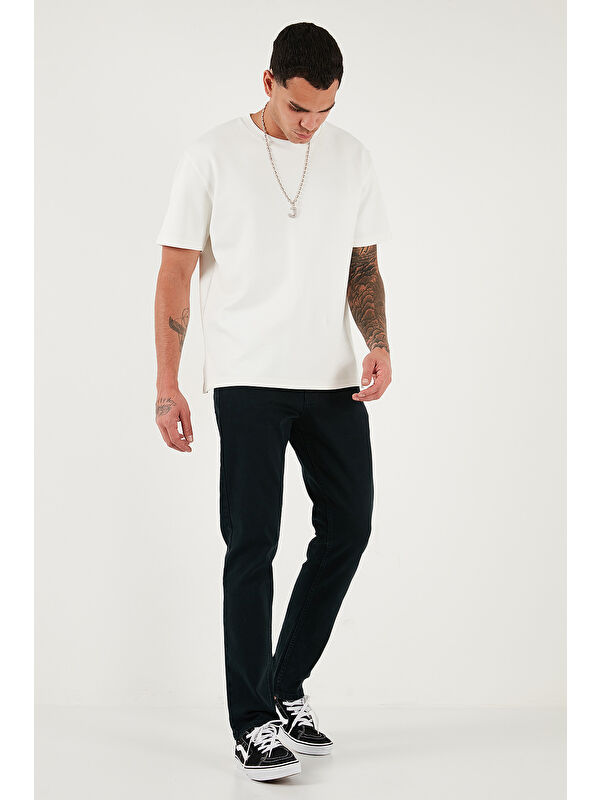 Buratti Pamuklu Comfort Fit Normal Bel Düz Paça Jeans 412C05TEXAS