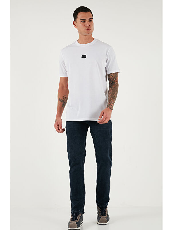 Buratti Streç Pamuklu Comfort Fit Yüksek Bel Boru Paça Jeans 4412C27TEXAS