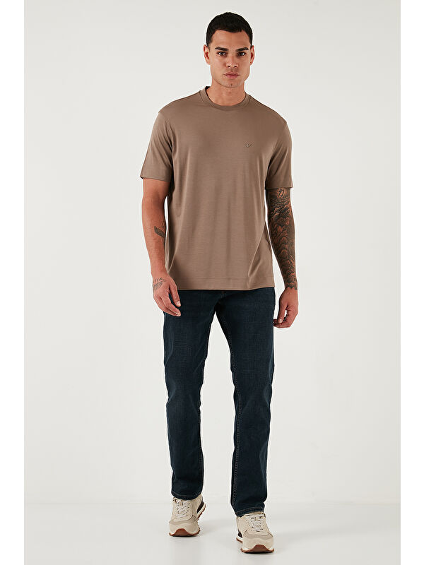 Buratti Streç Pamuklu Comfort Fit Yüksek Bel Boru Paça Jeans 4412C25TEXAS
