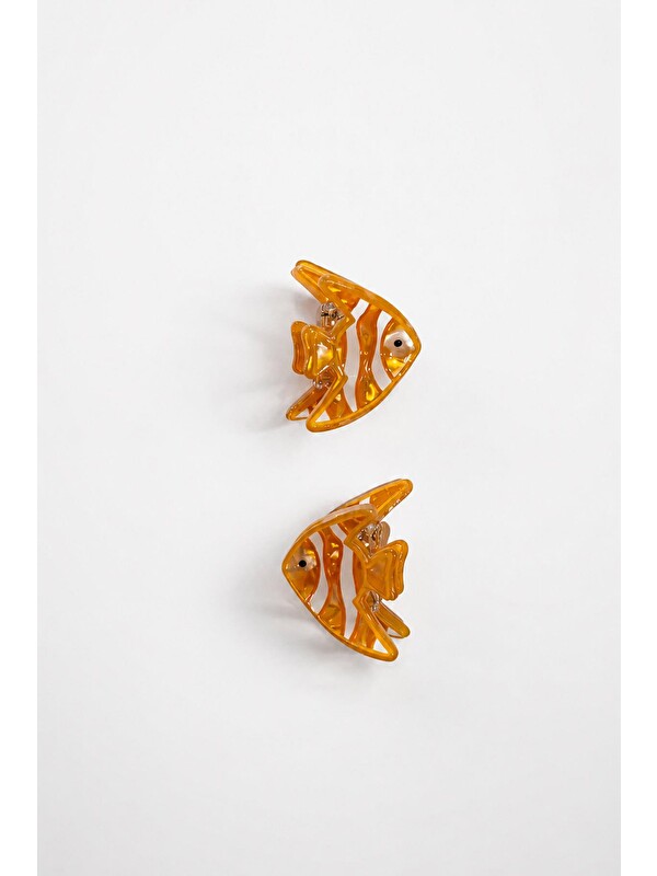 New Obsessions 2 Adet 2 cm Mini Deniz Canlıları Asetat Çocuk Tokası