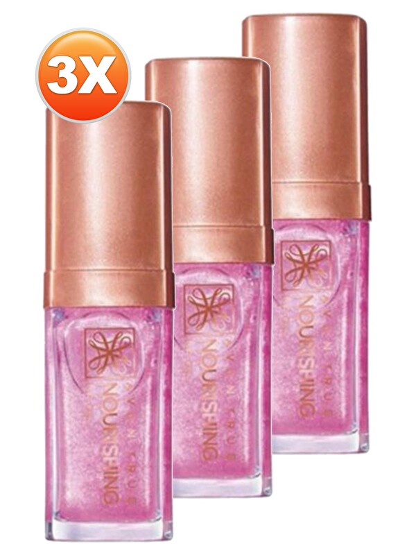 AVON True Nourishing Dudak Yağı 7 ml. Shimmering Petal Üçlü Set