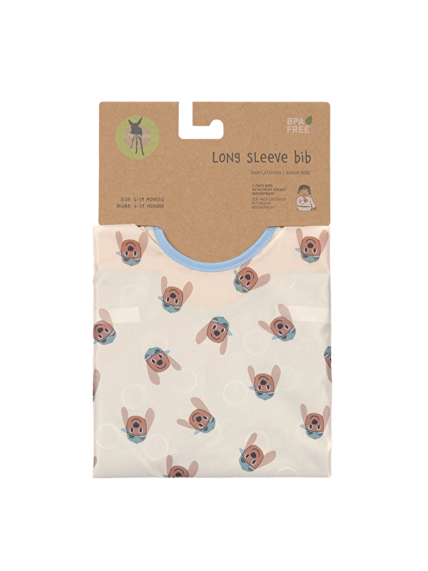 Lassig Tiny Team 2'li Uzun Kollu Mama Önlüğü Köpek Temalı