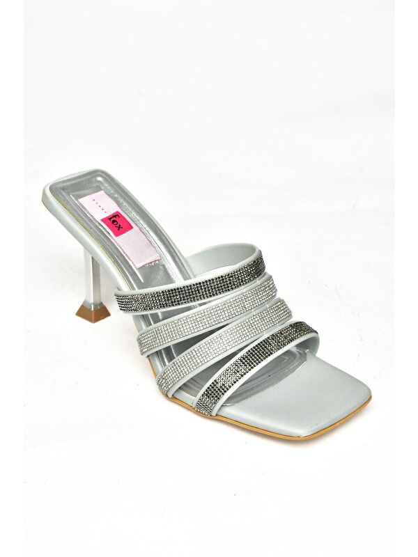 S8201300 Gümüş Kadın Terlik - Görsel 3