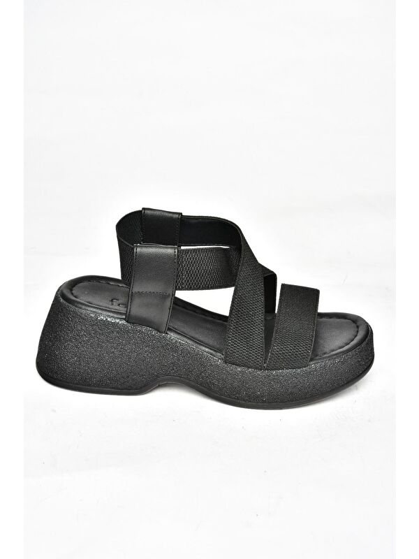 S9960480 Siyah Kadın Sandalet - Görsel 2