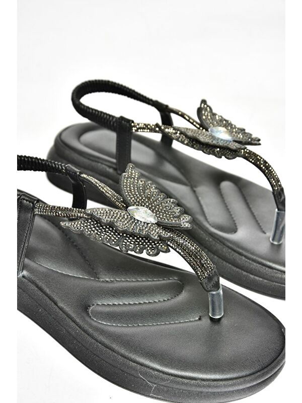 S4040860 Siyah Kadın Sandalet - Görsel 4