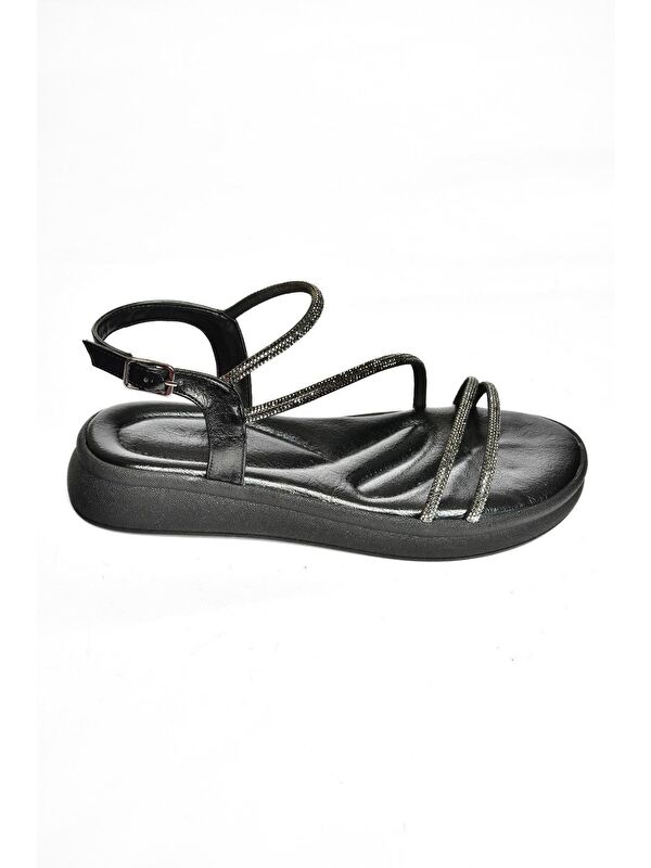 Fox Shoes S4040851 Siyah Kadın Sandalet