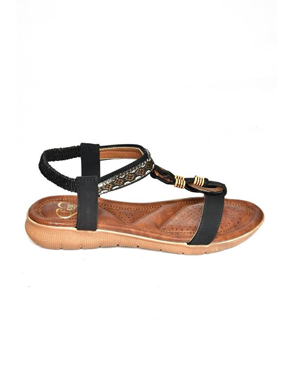 S2580168 Siyah Kadın Sandalet - Görsel 3