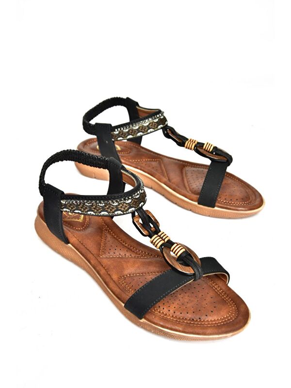 S2580168 Siyah Kadın Sandalet - Görsel 4