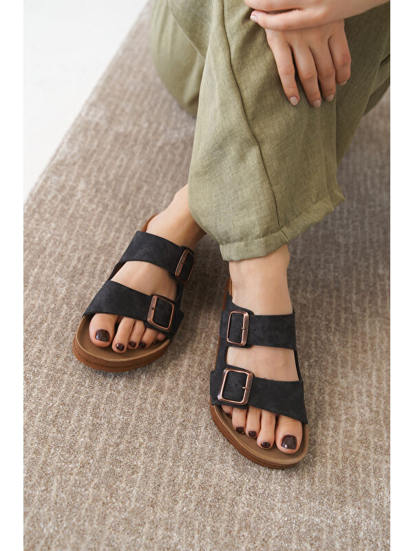 Arizona Günlük Ortopedik Unisex Tokalı Terlik - Görsel 3