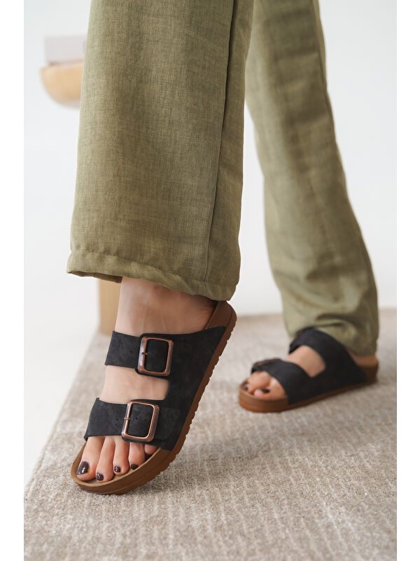 Arizona Günlük Ortopedik Unisex Tokalı Terlik - Görsel 6