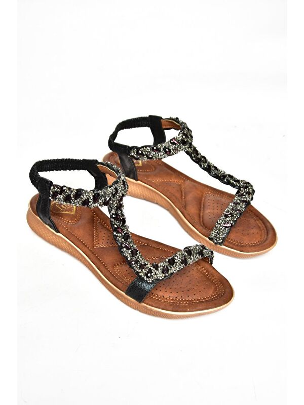 S2580148 Siyah Kadın Sandalet - Görsel 4