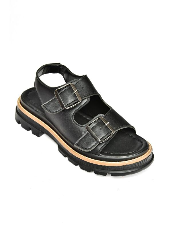 S9960791 Siyah Kadın Sandalet - Görsel 3