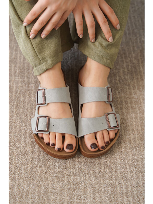 Arizona Günlük Ortopedik Unisex Tokalı Terlik - Görsel 3