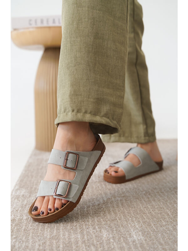 Arizona Günlük Ortopedik Unisex Tokalı Terlik - Görsel 5