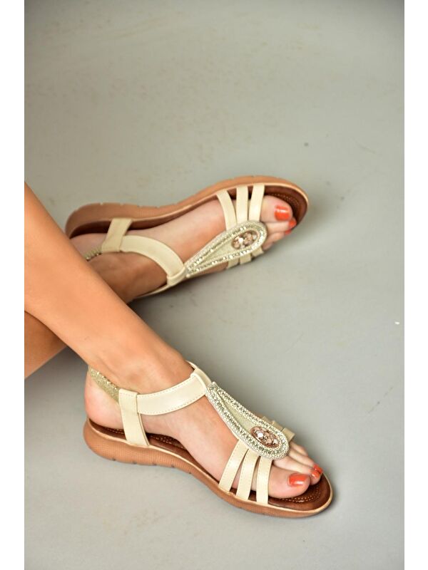 S2580137 Bej Kadın Sandalet - Görsel 5