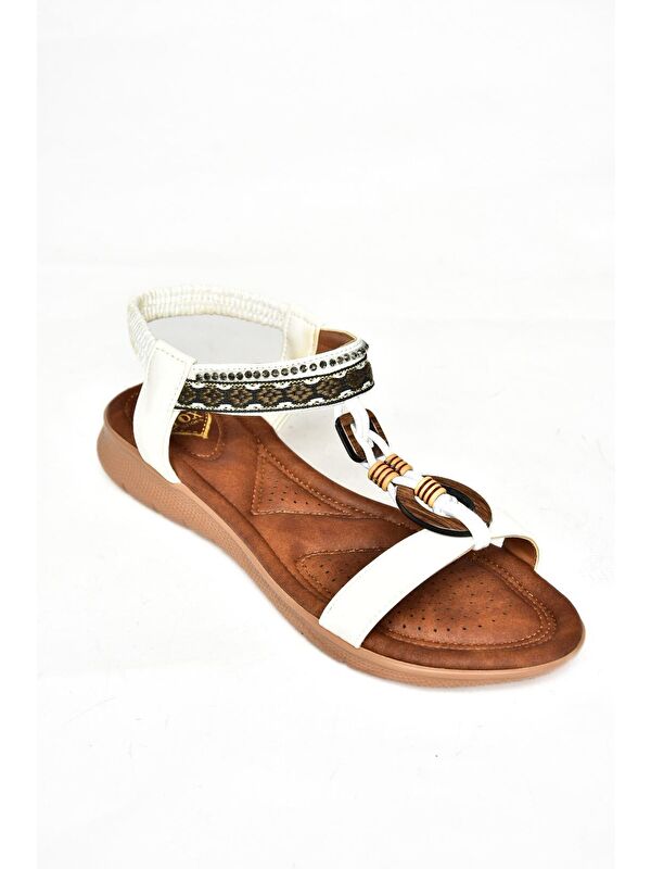 S2580168 Beyaz Kadın Sandalet - Görsel 2