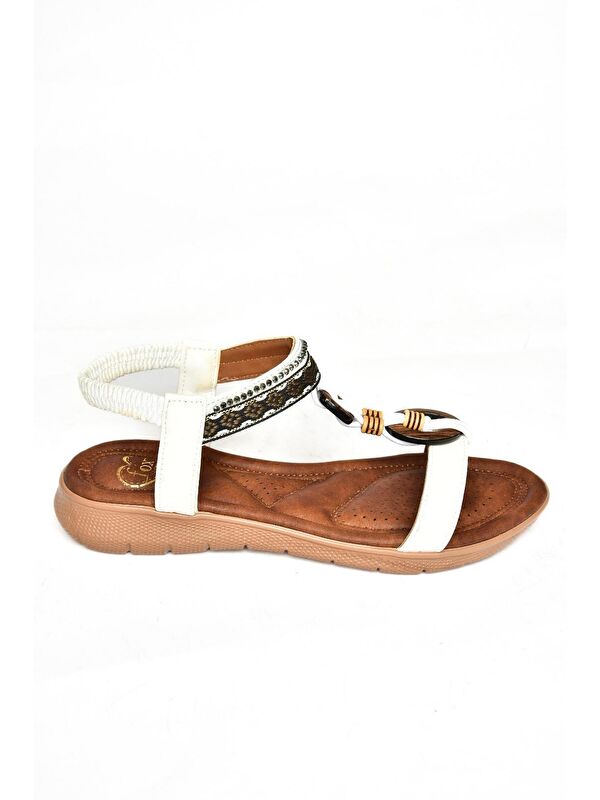 S2580168 Beyaz Kadın Sandalet - Görsel 3