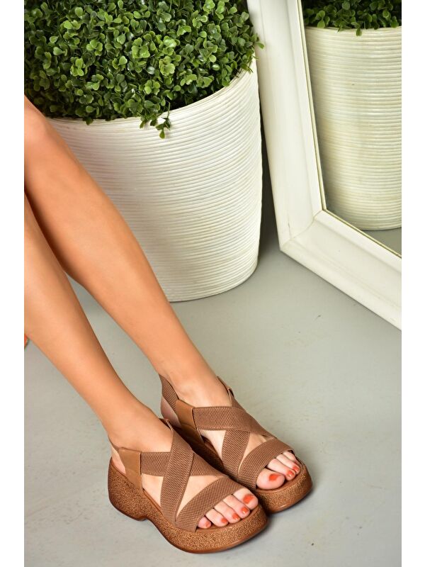 S9960480 Taba Kadın Sandalet - Görsel 5