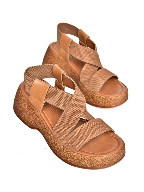 S9960480 Taba Kadın Sandalet - Görsel 4