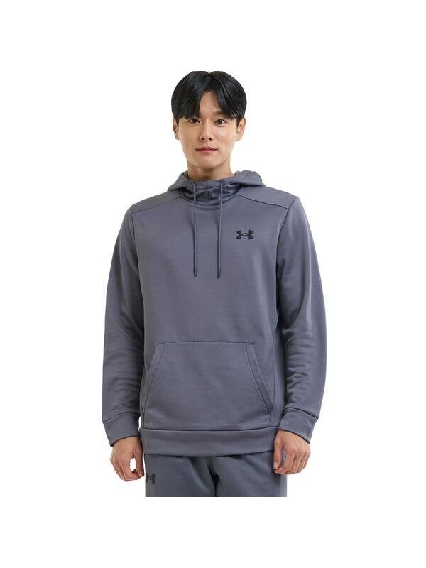 Under Armour Armour Fleece Erkek Gri Kapüşonlu Sweatshirt