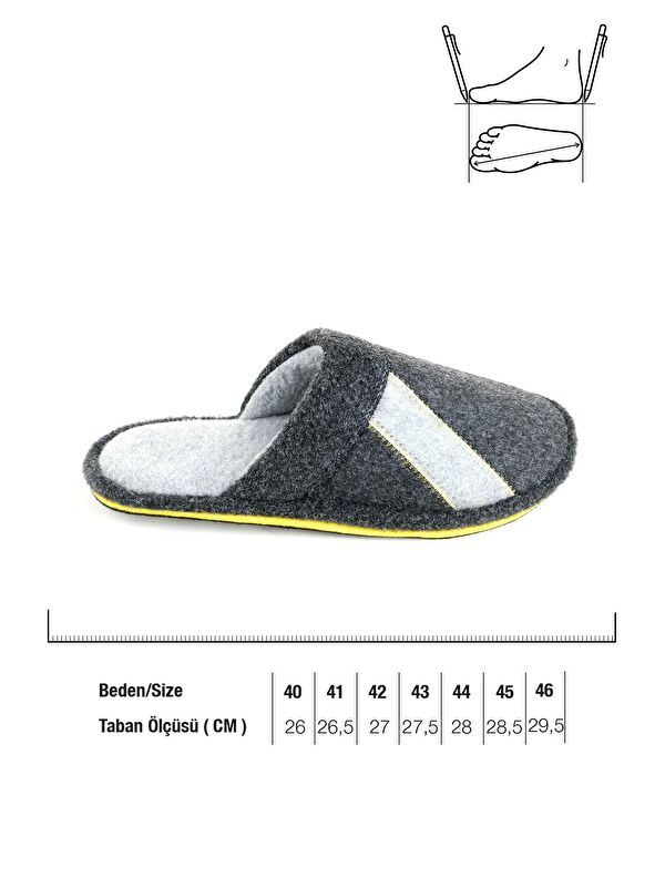 Kışlık Ev İçi Erkek Terlik - Görsel 3