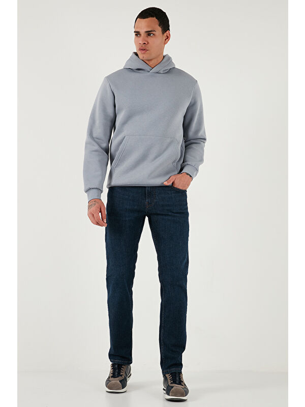Buratti Streç Pamuklu Comfort Fit Yüksek Bel Boru Paça Jeans 4413C41TEXAS