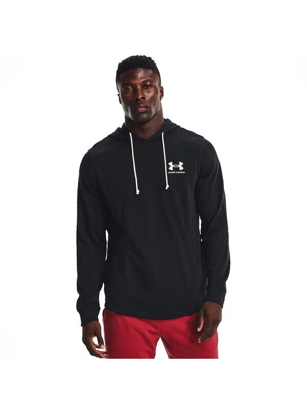 Under Armour Rival Terry Lc Erkek Siyah Kapüşonlu Sweatshirt