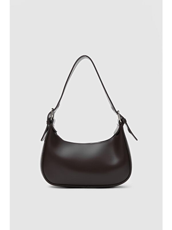 Shulebags Muse Oval Baget Çanta Acı Kahve