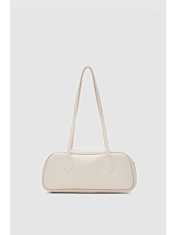 Shulebags Boheme Vintage Baget Çanta Krem