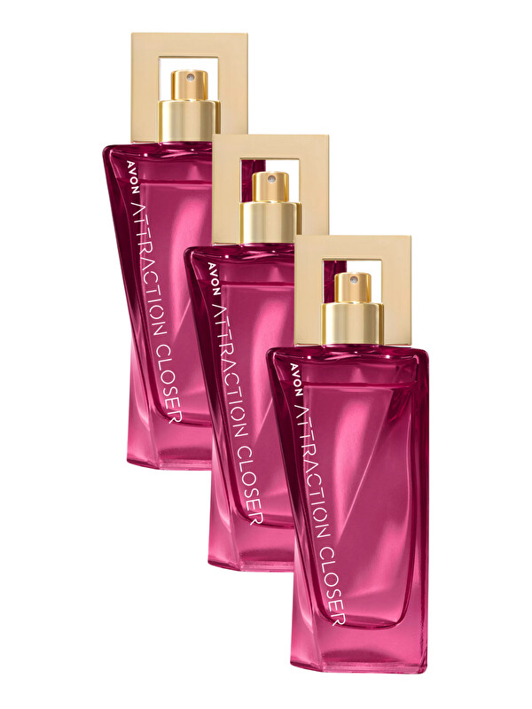 AVON Attraction Closer Kadın Parfüm Edp 50 Ml. Üçlü Paket