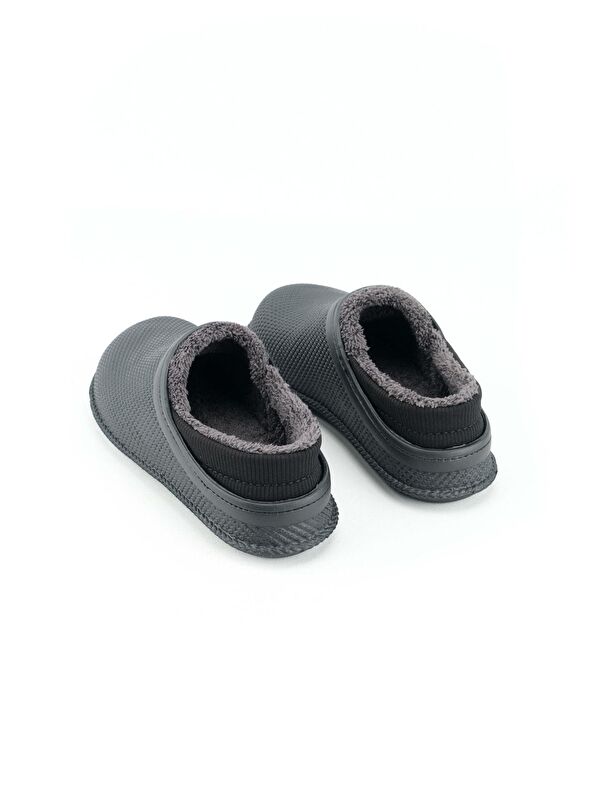 Erkek Kışlık Eva İçi Pelüşlü Sessiz Taban Ev Bahçe Terlik - Görsel 5