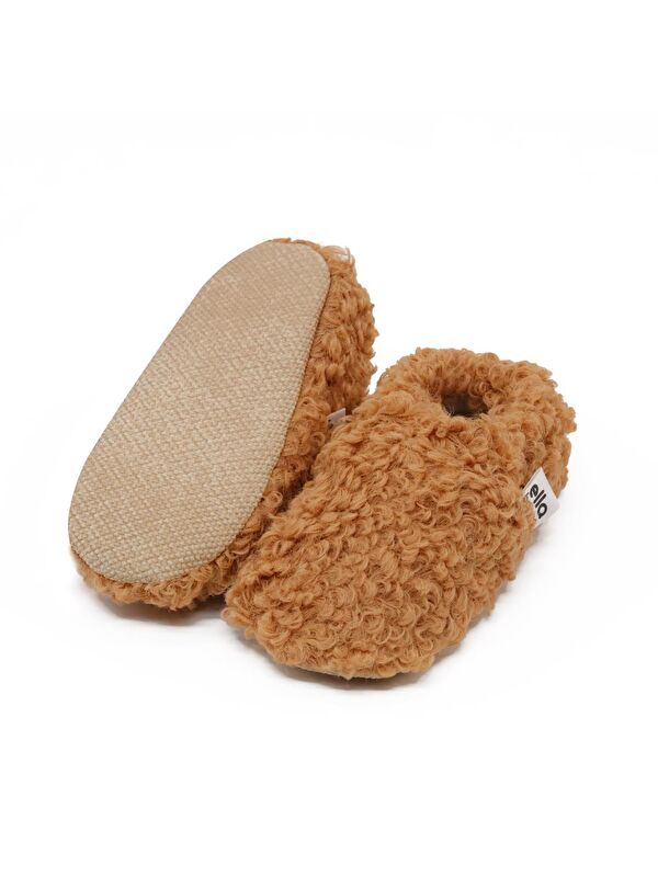 Teddy Bebek Patiği Ev Pandufu, Kaydırmaz Taban, Organik Pamuk Astar Kreş Ayakkabısı - Görsel 3