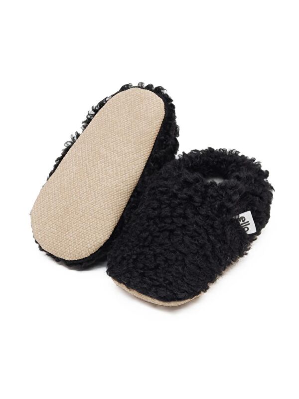 Teddy Bebek Patiği Ev Pandufu, Kaydırmaz Taban, Organik Pamuk Astar Kreş Ayakkabısı - Görsel 3