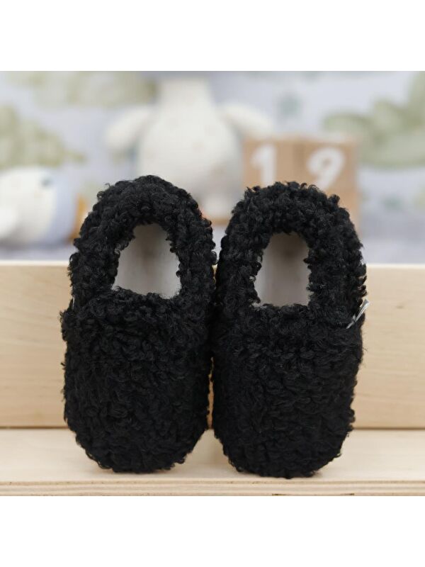 Teddy Bebek Patiği Ev Pandufu, Kaydırmaz Taban, Organik Pamuk Astar Kreş Ayakkabısı - Görsel 5