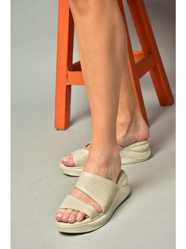 S7139303 Bej Kadın Terlik - Görsel 5