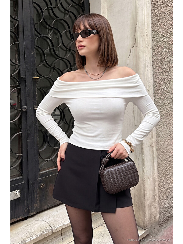Lela Pamuklu Fitted Kadın Bluz 5866862