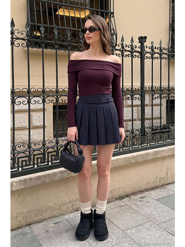 Lela Pamuklu Fitted Kadın Bluz 5866862