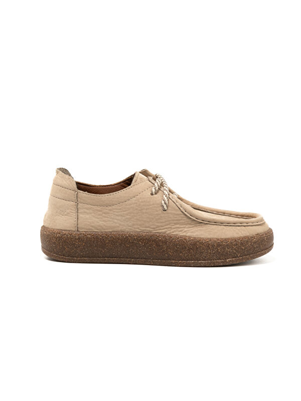 John May Kadın Oxford ( Klasik) MAR-25Y-235-401 Toprak Nubuk