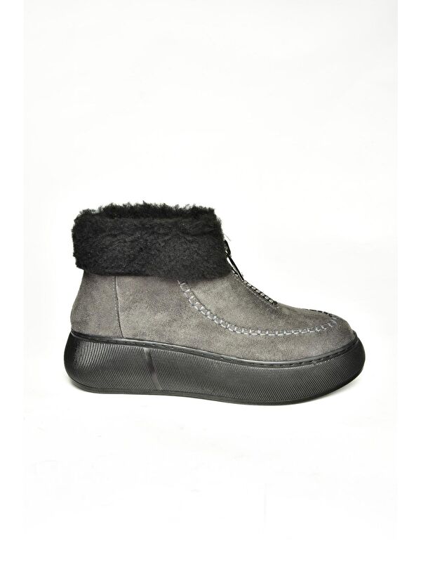 Fox Shoes T811231102 Gri Kadın Bot