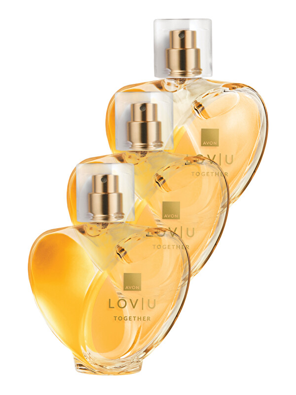 AVON Lov U Together Kadın Parfüm Edp 50 Ml. Üçlü Paket