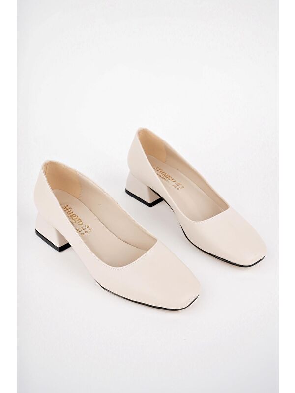 LİLİTH Kare Burunlu Kısa Topuklu Kadın Günlük Ayakakkabı - Görsel 3