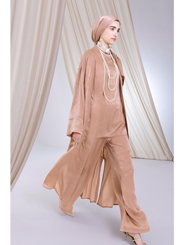 ALLDAY Vizon-Bel Kuşaklı Abayalı Takım