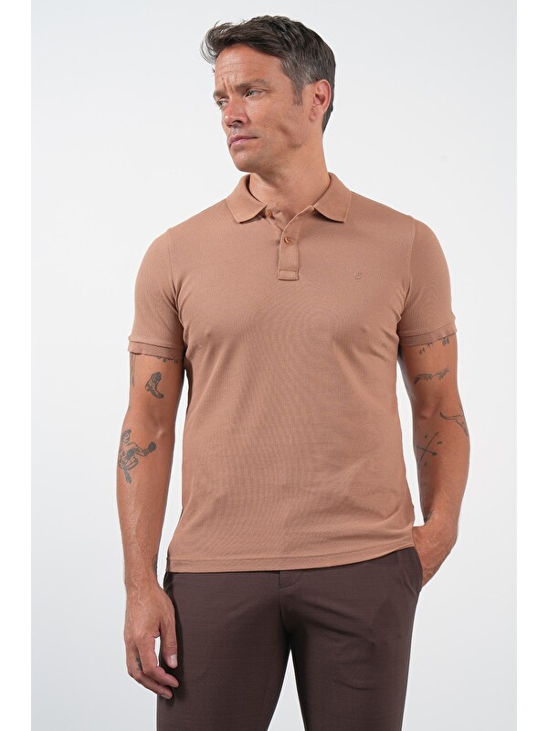 İMZA Vizon Polo Yaka Pike Kısa Kol Slim Fit Pamuklu Hediye Kutulu Tişört 1011260169