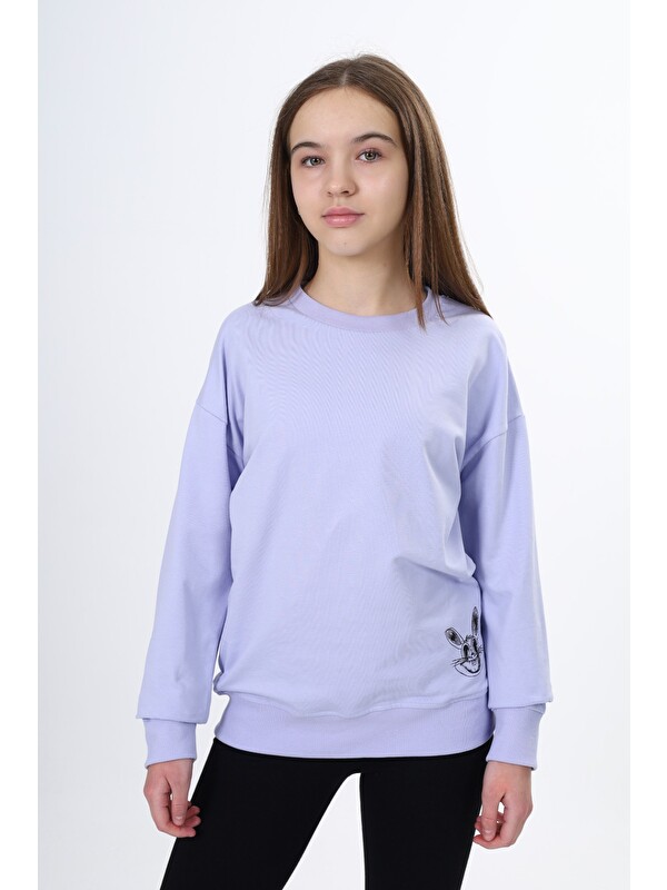 Toontoykids Kız Çocuk Baskılı Sweatshirt