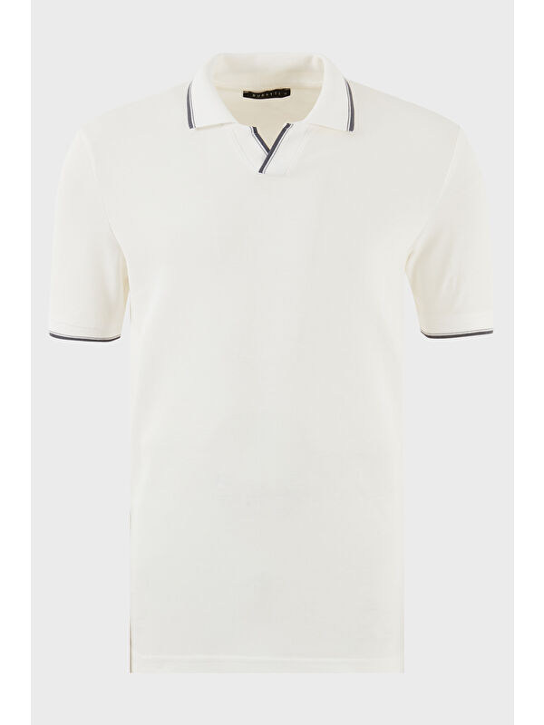 Buratti Pamuklu Regular Fit Şerit Detaylı Polo Yaka %100 Pamuk Tişört 5902964