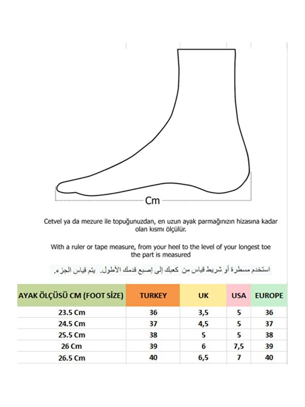W0711 Kadın Arkası Açık Klasik Günlük Tarz Şık ve Rahat Topuklu Ayakkabı - Görsel 5
