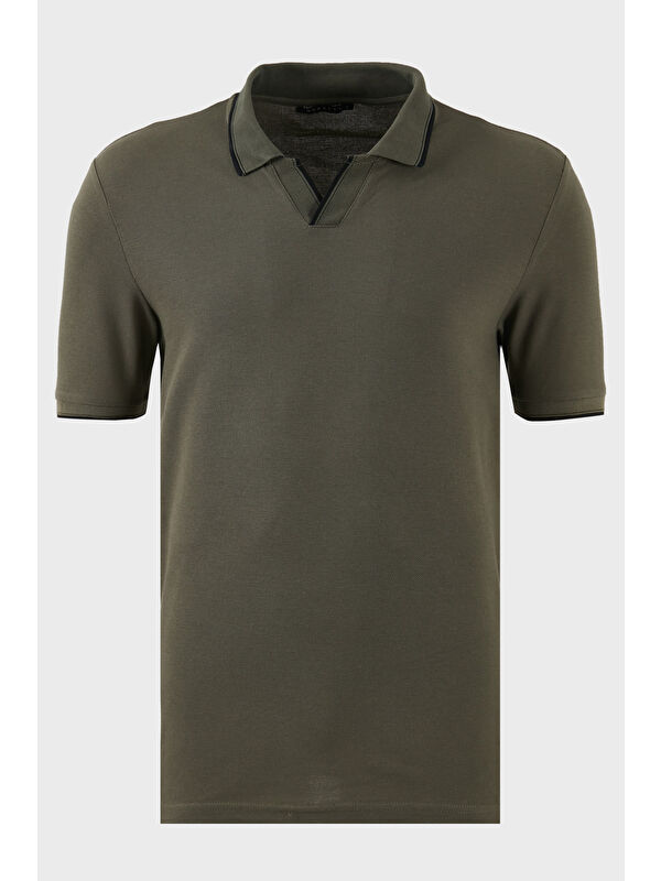 Buratti Pamuklu Regular Fit Şerit Detaylı Polo Yaka %100 Pamuk Tişört 5902964