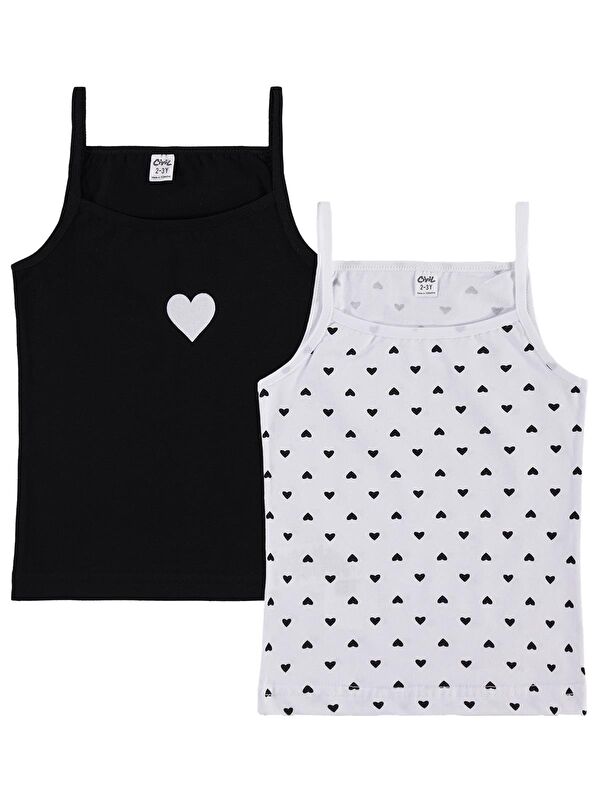 Civil Girls Kız Çocuk Kalp 2-10 Yaş 2'li Atlet - Standart